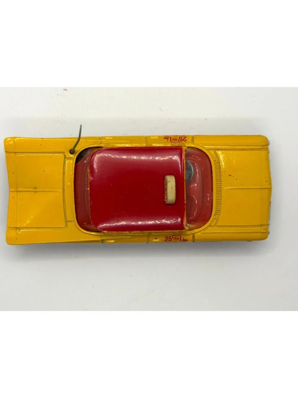 Vintage Corgi Toys 480 Chevrolet Impala Taxi Cab Red Yellow Diecast Car 1965